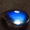 AAAAA - High Grade Quality - Rainbow Moonstone Pear Cut Cabochon Gorgeous Blue Full Flashy Fire size - 8x13 mm Rare Quality